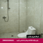 سرویس بهداشتی و حمام مدرن در اتاق دبل هتل Mirage Yerevan با دوش شیشه‌ای و نورپردازی زیبا