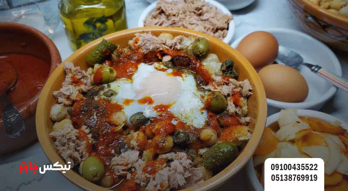 غذای-محبوب-تونس-تیکس چارتر