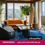 سوئیت پرزیدنتال با طراحی مدرن، فضای نشیمن مجزا و چشم‌انداز شهر تفلیس​