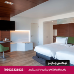 اتاق سوپریور با تخت کینگ، پنجره‌های بزرگ و چشم‌انداز رودخانه در هتل Radisson Blu Iveria تفلیس​